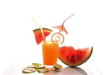 soft drink on isolated white