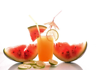soft drink on isolated white