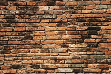 Old brick wall in a background image.