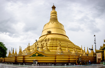 Fototapeta premium Shwe Maw Daw Pagoda. It is located in Bago city, Myanmar, june-2017