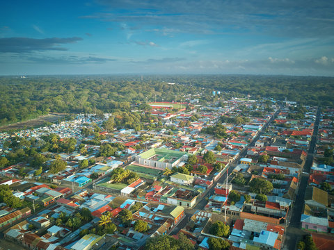 Landscape Of Small Town In Latin America