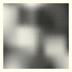 Abstract vector halftone background. Black and white texture.