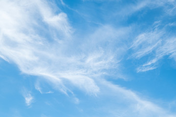 Beautiful blue sky with beautiful clouds for background.