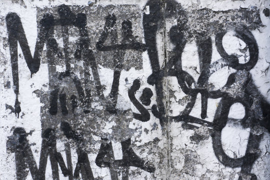 Fototapeta graffiti in thee wall