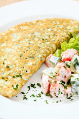 omelet with spinach