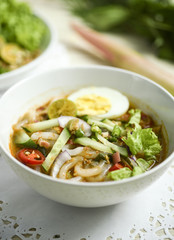 Asam Laksa, fish based noodle soup, Penang, Malaysia