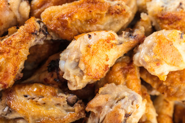 texture of fried chicken wings