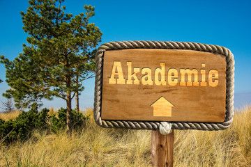 Schild 249 - Akademie