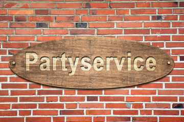 Schild 240 - Partyservice