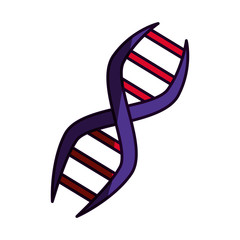 Adn genetic code icon vector illustration graphic design