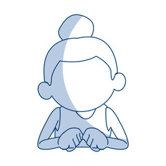 cute face girl smiling young child image vector illustration