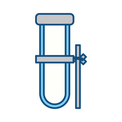 Test tube chemistry icon vector illustration graphic design