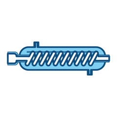condenser chemistry laboratory icon vector illustration graphic design