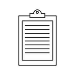 clipboard check business document report icon vector illustration