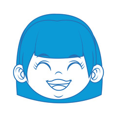 cute face girl smiling young child image vector illustration