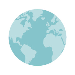 globe world earth map round icon vector illusrtration