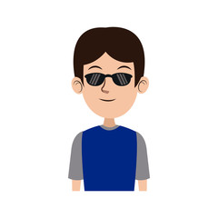 man character male avatar people icon vector illustration
