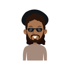 man character male avatar people icon vector illustration