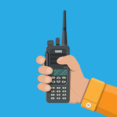 Modern portable handheld radio device © absent84