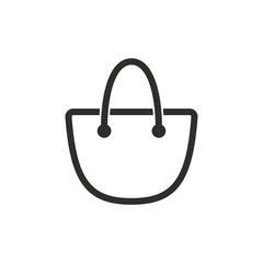 Shopping bag - vector icon.