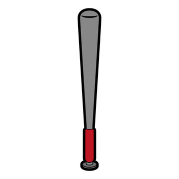 bat baseball related icon image vector illustration design 