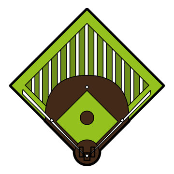 field baseball related icon image vector illustration design 