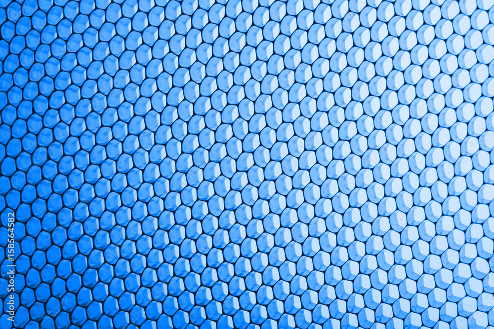 Wall mural abstract texture honeycomb. metallic net background or texture. metal mesh. full frame colourful ill