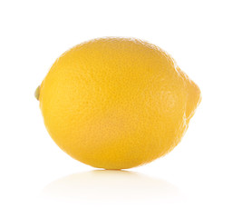 fresh lemons isolated on white background.