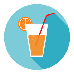 A glass of orange juice