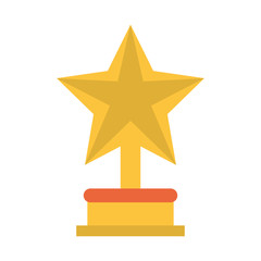 star trophy  icon image vector illustration design 