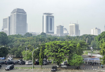 Obraz premium Skyline of Jakarta in Java