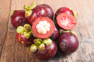 Mangosteen is King of fruit Fresh from the Garden 
