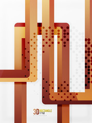 Rectangle tube elements, vector background