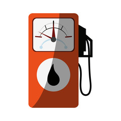 gas pump oil industry related  icon image vector illustration design 
