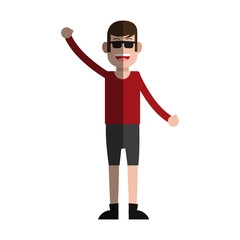 happy smiling man  icon image vector illustration design 