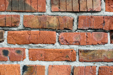 Fototapeta premium Texture of a surface of an old brick wall