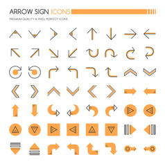 Arrow Sign Icons , Thin Line and Pixel Perfect Icons