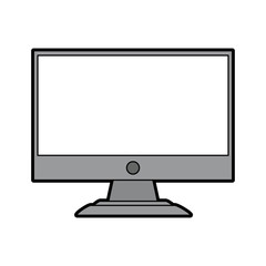 computer monitor icon image vector illustration design 