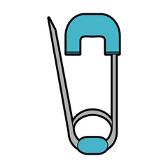 safety pin icon image vector illustration design 