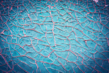 Old blue paint texture closeup