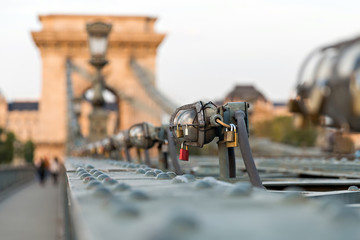 padlocks on the bridge