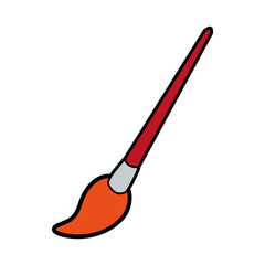 paint brush icon image vector illustration design 