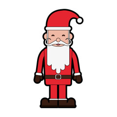 santa claus christmas related icon image vector illustration design 