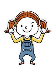 女の子：元気