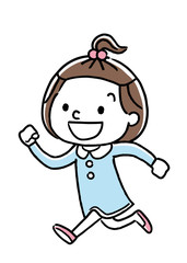 走る女の子
