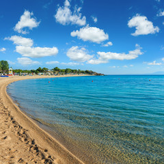 Fototapeta premium Summer morning beach.