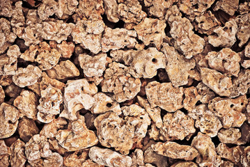 Waste rock for home furnishings