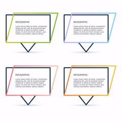 Vector info graphics for your business presentations. Can be used  website layout, numbered banners, diagram, horizontal cutout lines, web design.