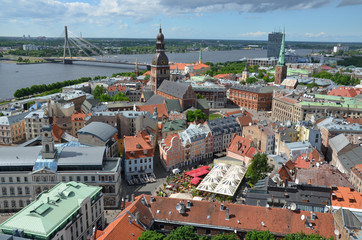 Vista dalla Chiesa di San Pietro a Riga