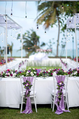wedding dinner table.
